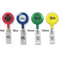 Retractable Solid Color Round Badge Holder